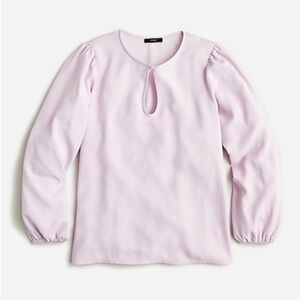 J.Crew Puff sleeve satin Crepe blouse